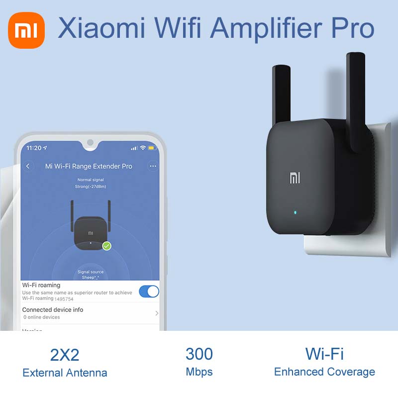 Xiaomi-Original-Wifi-Amplifier-Pro-Router-300M-2-4G-Repeater-Network-Expander-Range-Extender-Roteader-Mi-1